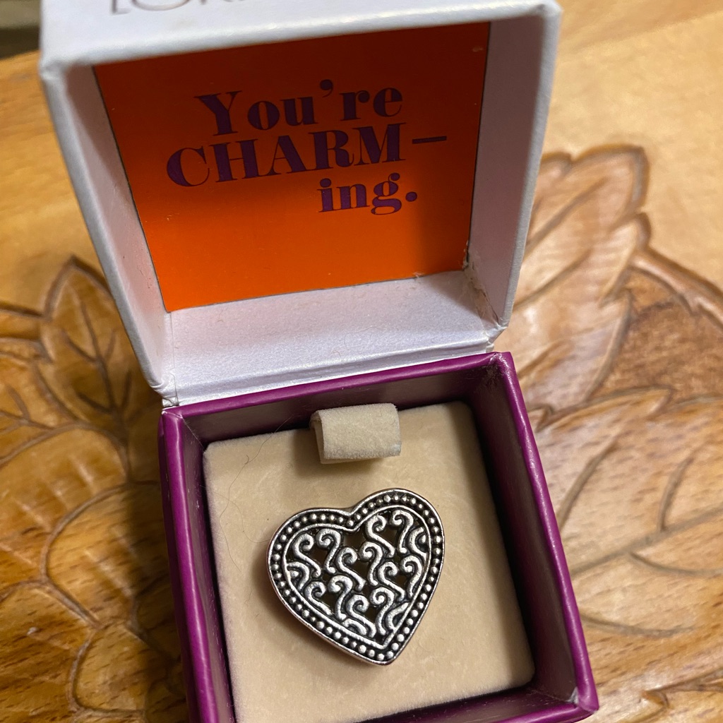 Lori Bonn Sterling Silver Large Heart Slide Charm